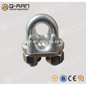 Cable Clip/aparejo fábrica gota forjó el Clip de cuerda de alambre galvanizada